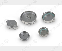 Adapter-Kupplungen für "GW-G" (Gerätewagen Gefahrgut der Feuerwehr) nach DIN 14555-12: Adapter-Kupplungen für "GW-G" (Gerätewagen Gefahrgut der Feuerwehr) nach DIN 14555-12:
