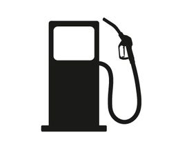 Icon<br />Petrol Station Dispenser Pump & Nozzle (black)