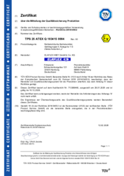 Zertifikat QS ATEX Anhang VII DE