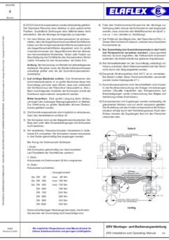 Montage- und Betriebshinweise für ERV-Gummikompensatoren