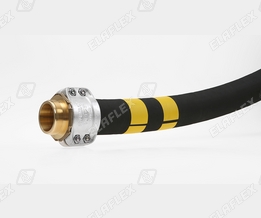 HD 50 reel hose for petroleum based products, VC 50-2" Spannloc clamped male coupling HD 50 reel hose for petroleum based products, VC 50-2" Spannloc clamped male coupling