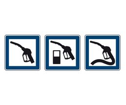 Icon<br />Zapfventil im Verkehrszeichen Icon<br />Zapfventil im Verkehrszeichen