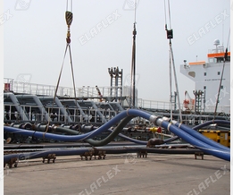 Ship cargo loading with FWS-PP composite hoses