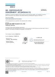 MED Zertifikat (Marine Equipment Directive), Module D, Zulassung für ERV-GS/ERV-GS HNBR