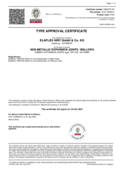 BV (Bureau Veritas): Bauartzulassung ERV-GS und ERV-GS HNBR