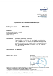 ZVA Slimline 2, ZVA Slimline 2 GR, ZVA AdBlue HV, ZVA Spezialtypen - TÜV Zulassung nach EN 13012