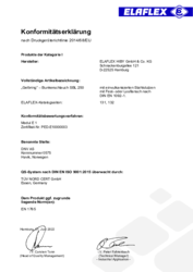 Konformitätserklärung Kategorie I