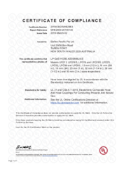 UL Zertifikat für LPG Schläuche: LPG 13, LPG 16 S, LPG 19 und LPG 19 S, LPG 25, LPG 32, LPG 38 und LPG 50