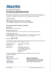 ATEX Konformitätserklärung für SBC, CBC