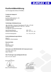 Konformitätserklärung Kategorie II