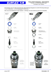Neues COAX NR Drehgelenk - Zapfventilseite