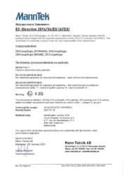 ATEX Konformitätserklärung für DDC, DGC, DAC, DCC