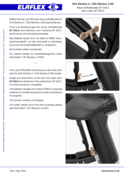 ZVA Slimline 2 / ZVA Slimline 2 GR:Neue Aufhaltraste EF 033.2