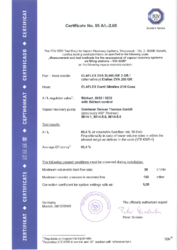 Zertifikat Nr. 85 AL 2 60