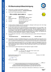 ATEX-Zulassung für Safety Breaks SSB 16, SSB 16 NR, SSB 16 SS, SSB 16 LV,SSB 25, SSB 25 NR, PSB 16, CSB 21, CSB 21 NR
