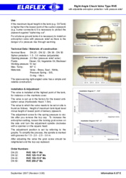 Right Angle Check Valve Type RVE