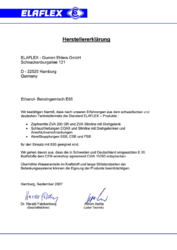 Herstellererklärung Ethanol-Benzingemisch E85