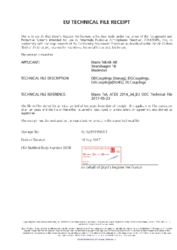 EU Technical File Receipt von Lloyd's Register: DDC, DAC, DGC, DCC