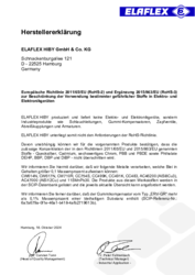 Herstellererklärung EH
RoHS