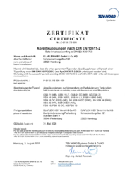 Abreisskupplungen zur Verwendung an Tankstellen nach DIN EN 13617-2 und FprEN13617-2:2021: 
Verschiedene Versionen von CSB 21, SSB 16, SSB 25, 
PSB 16