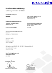 Konformitätserklärung Kategorie II