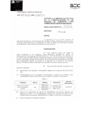 SEC Zertifikat Chile für ZVA Zapfventile