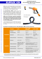 ELAFLEX-Produkte für LPG-Flüssiggas, DME und deren Gemische
