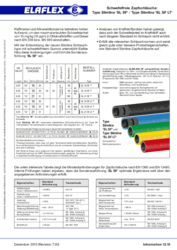 Schwefelfreie Zapfschläuche:Type Slimline 'SL SF'